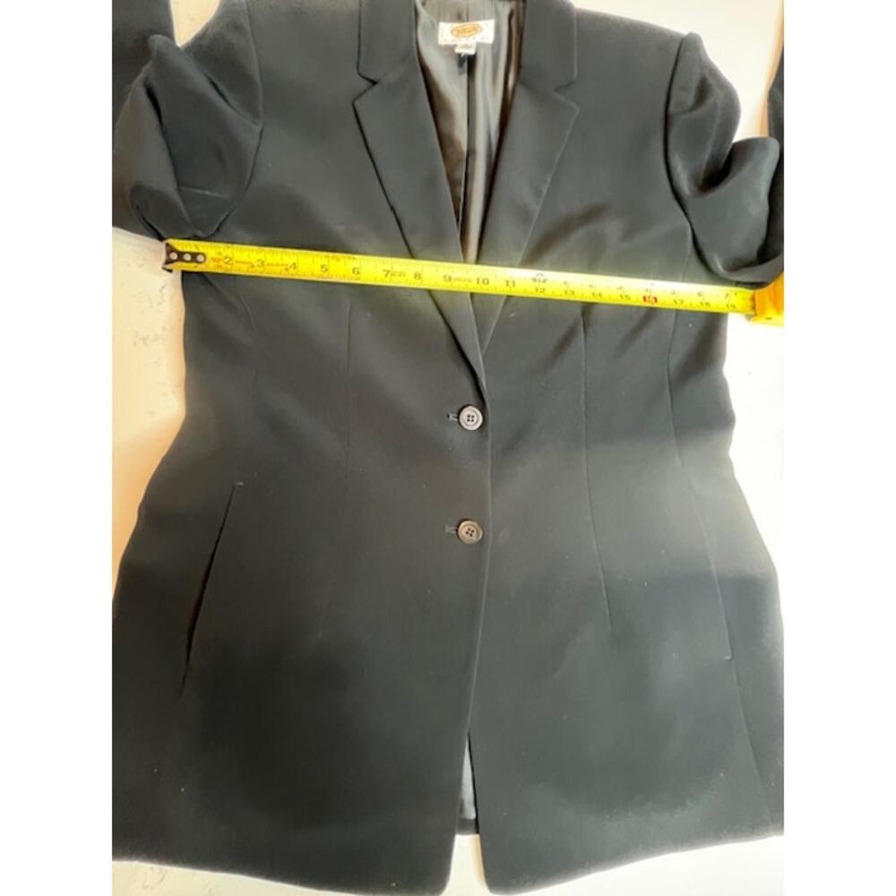 Talbots Petites Black Blazer Size 10P Tailored Dress Jacket Career Work - Picture 11 of 14